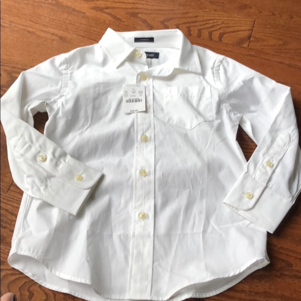 BNWT-Boy’s 4-5 Thompson White Dress shirt